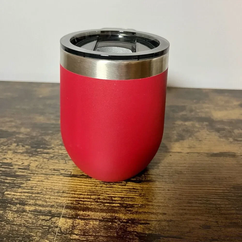 Buc-ee’s 10 Oz Stainless Steel Red Tumbler Insulated Cup w/ Lid Travel Mug